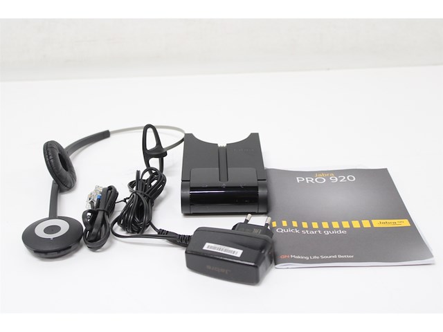 Jabra pro 920 monofone hoofdband zwart headset - afbeelding 4 van  4