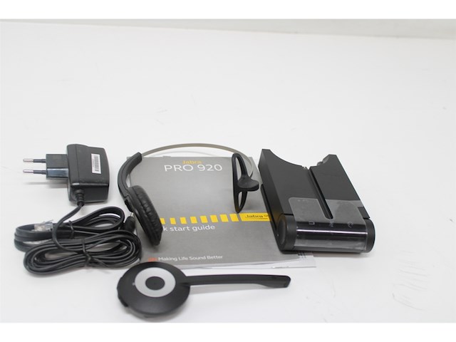 Jabra pro 920 monofone hoofdband zwart headset - afbeelding 5 van  5