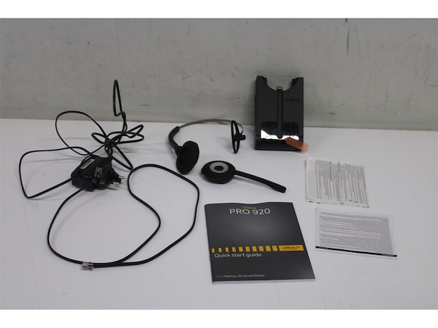 Jabra pro 920 monofone hoofdband zwart headset - afbeelding 5 van  6