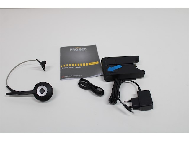 Jabra pro 920 monofone hoofdband zwart headset - afbeelding 6 van  6