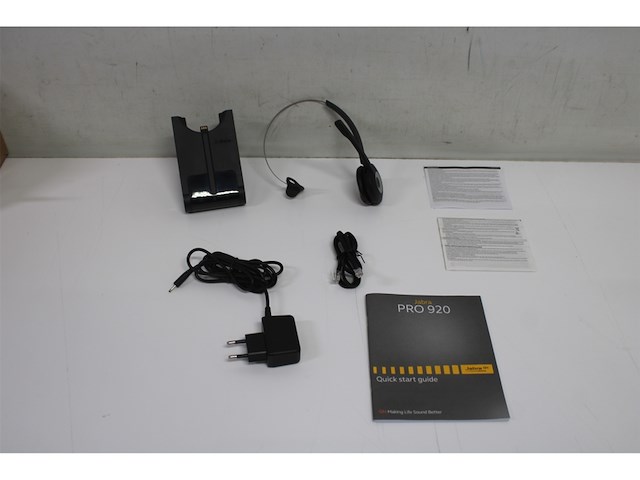 Jabra pro 920 monofone hoofdband zwart headset - afbeelding 5 van  5