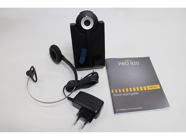 Jabra pro 920 monofone hoofdband zwart headset - afbeelding 5 van  6