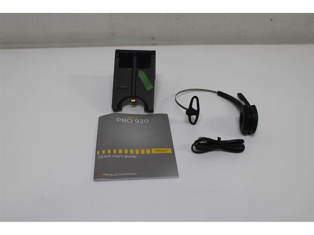 Jabra pro 920 monofone hoofdband zwart headset - afbeelding 5 van  6