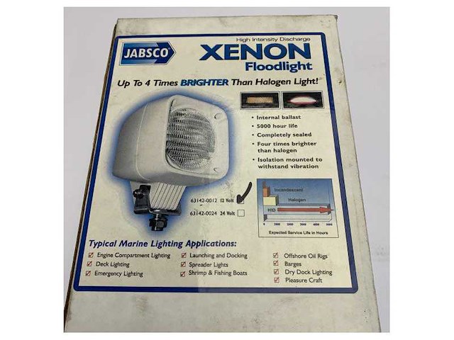 Jabsco faro xenon 12v 15 amp marine floodlights - 63142-0012 - afbeelding 8 van  8