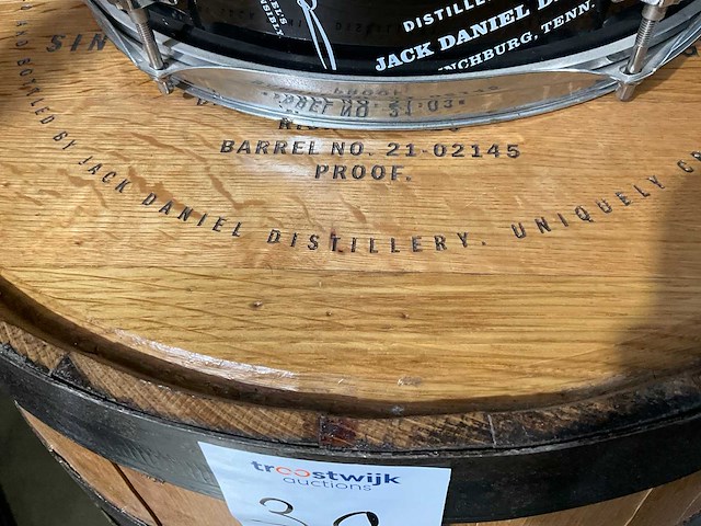 Jack daniels - vat - wijn en drank accessoire - barrel strength vat - de gouden eeuw - afbeelding 3 van  4