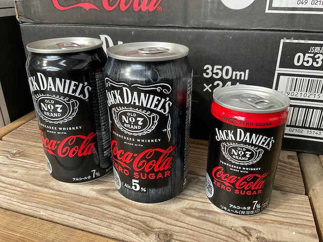 Jack daniels blik coca cola-whiskey mix - japan - afbeelding 1 van  5
