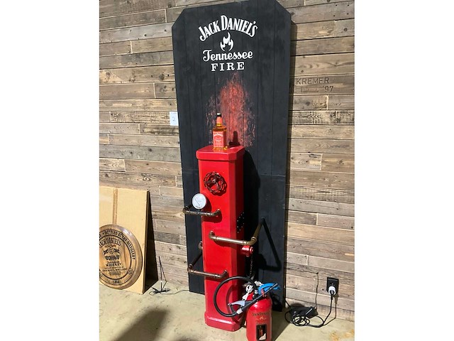 Jack daniels tennessee fire presentatie rek en brandblusser - afbeelding 3 van  5