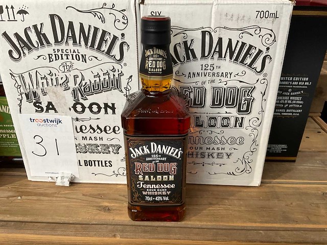 Jack daniels whiskey (18x) - white rabbit - red dog - apple - afbeelding 2 van  8