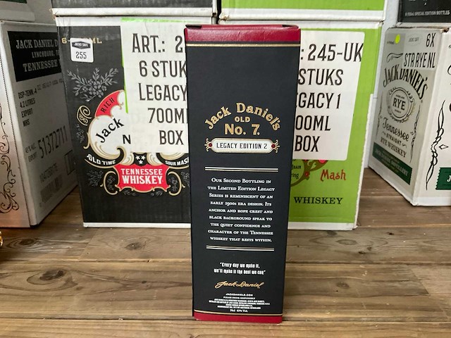 Jack daniels whiskey (24x 1 liter) - legacy 1 en 2 - afbeelding 5 van  6