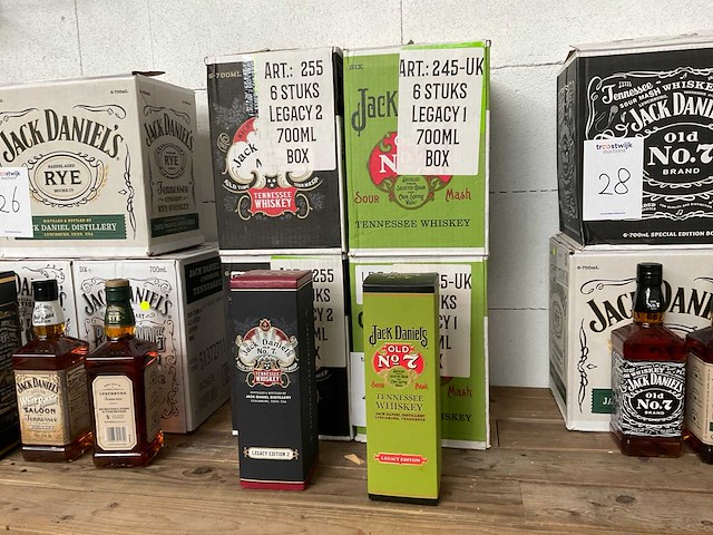 Jack daniels whiskey (24x 1 liter) - legacy 1 en 2 - afbeelding 6 van  6