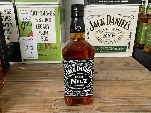Jack daniels whiskey (24x) single barrel's - paula scherr - straight rye - apple - afbeelding 3 van  10