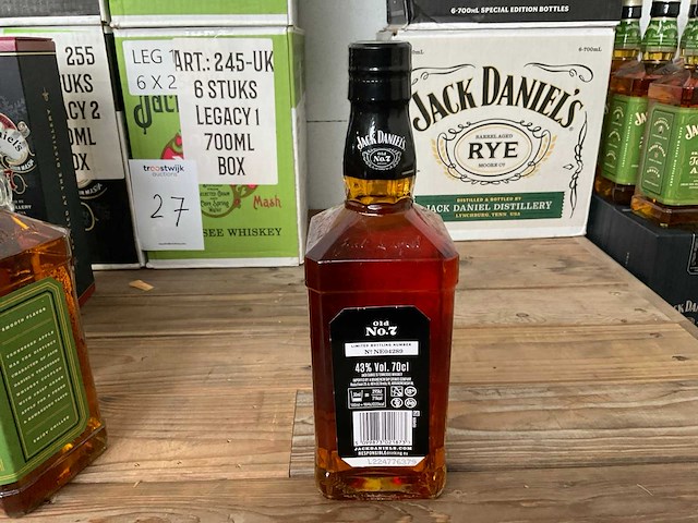 Jack daniels whiskey (24x) single barrel's - paula scherr - straight rye - apple - afbeelding 4 van  10