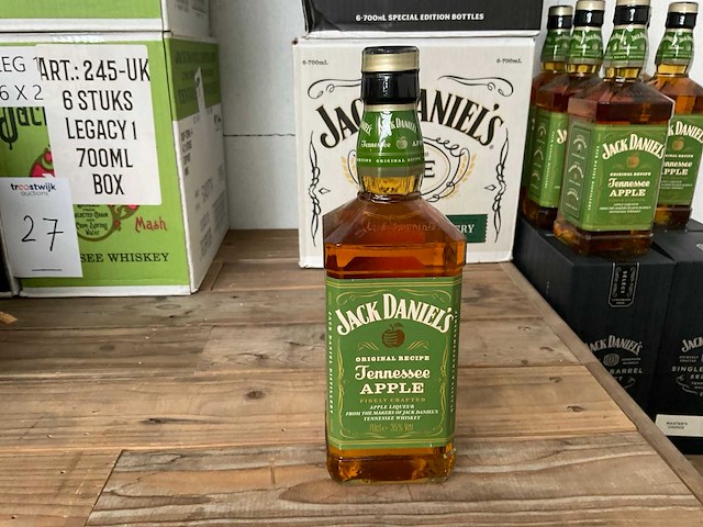 Jack daniels whiskey (24x) single barrel's - paula scherr - straight rye - apple - afbeelding 5 van  10
