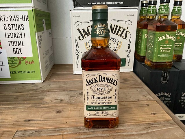 Jack daniels whiskey (24x) single barrel's - paula scherr - straight rye - apple - afbeelding 7 van  10