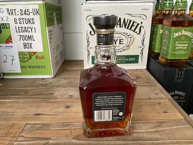 Jack daniels whiskey (24x) single barrel's - paula scherr - straight rye - apple - afbeelding 10 van  10