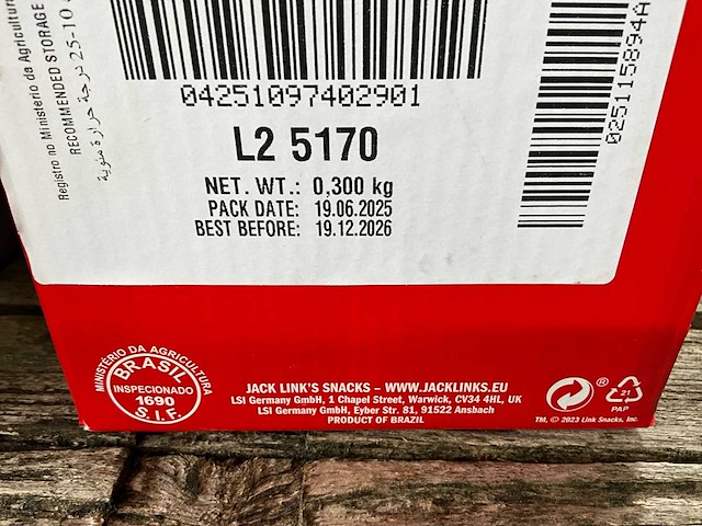 Jack link’s original partij beef jerky - afbeelding 3 van  4
