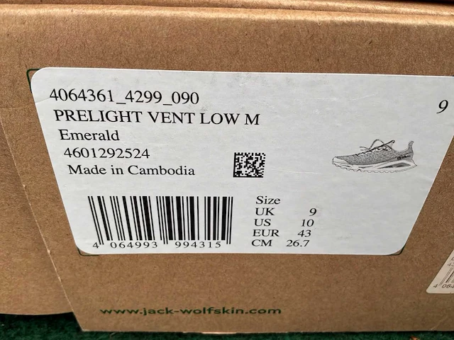 Jack wolfskin prelight vent low sneakers (4x) - afbeelding 8 van  8