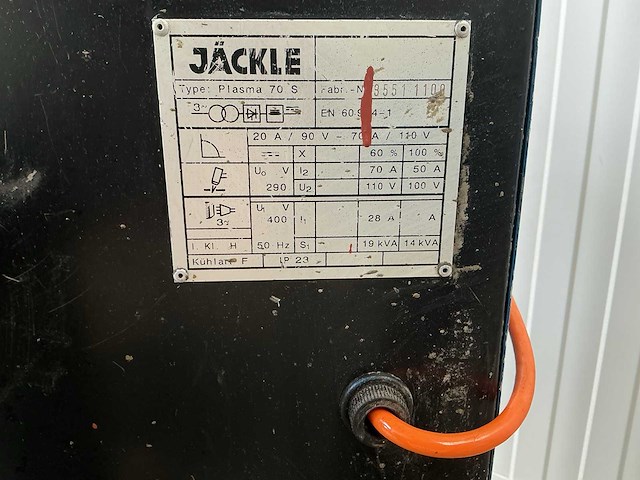 Jackle plasma 70 s plasmasnijmachine - afbeelding 8 van  8