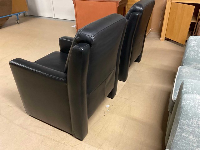 Jacob lederen fauteuil set van 2 - afbeelding 7 van  16