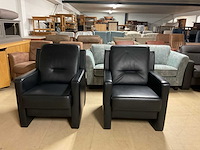 Jacob lederen fauteuil set van 2 - afbeelding 13 van  16