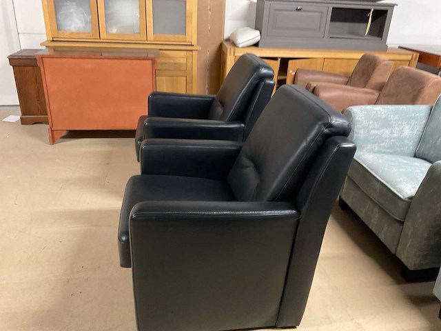 Jacob lederen fauteuil set van 2 - afbeelding 16 van  16