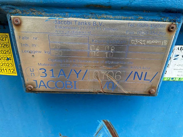 Jacobi tanks brandstoftank - afbeelding 2 van  10
