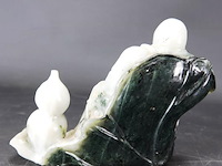 Jade beeld van een zittende "lohan" china 20e eeuw - afbeelding 3 van  5