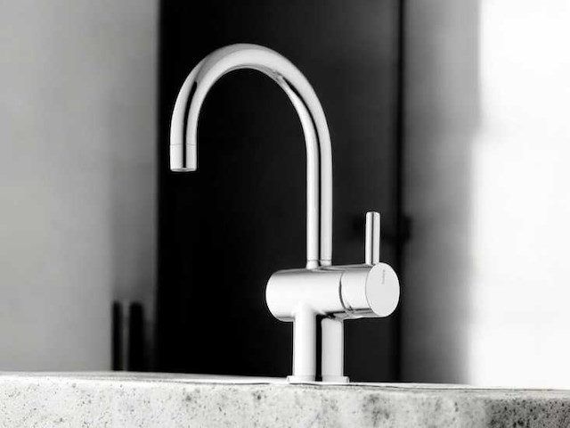 Jado geometry wastafelmengkraan stainless steel - afbeelding 1 van  6