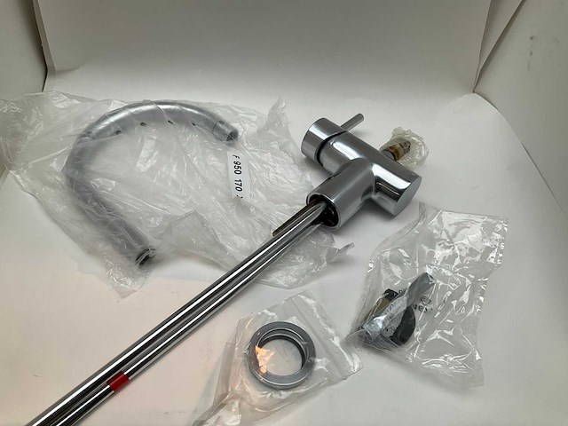 Jado geometry wastafelmengkraan stainless steel - afbeelding 3 van  6