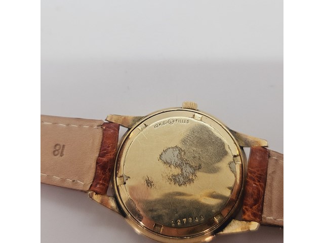 Jaeger lecoultre automatisch herenhorloge - 10kt gold-filled - afbeelding 4 van  12