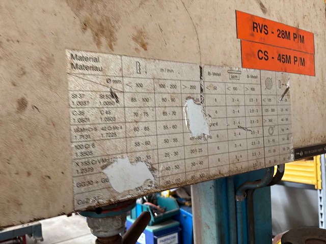 Jaespa v 380 dgh verticale metaalbandzaagmachine - afbeelding 5 van  13