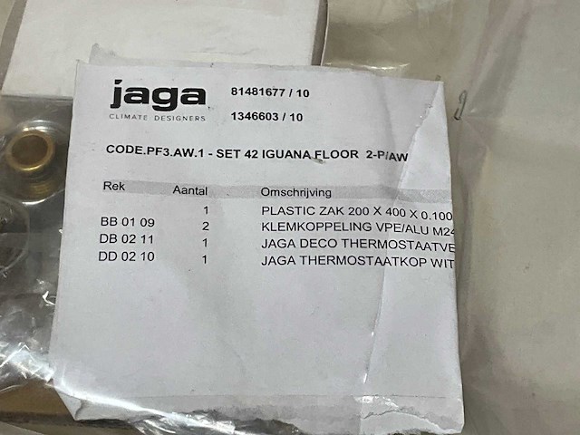 Jaga aansluitset 42 deco pro vloer aw vpe/alu ø18/2 - afbeelding 2 van  3