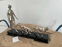 Jager met honden decoratie beeld