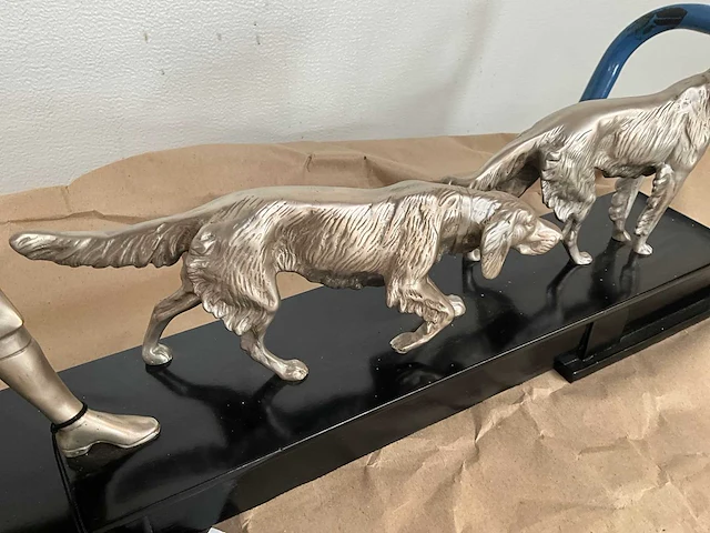 Jager met honden decoratie beeld - afbeelding 5 van  6
