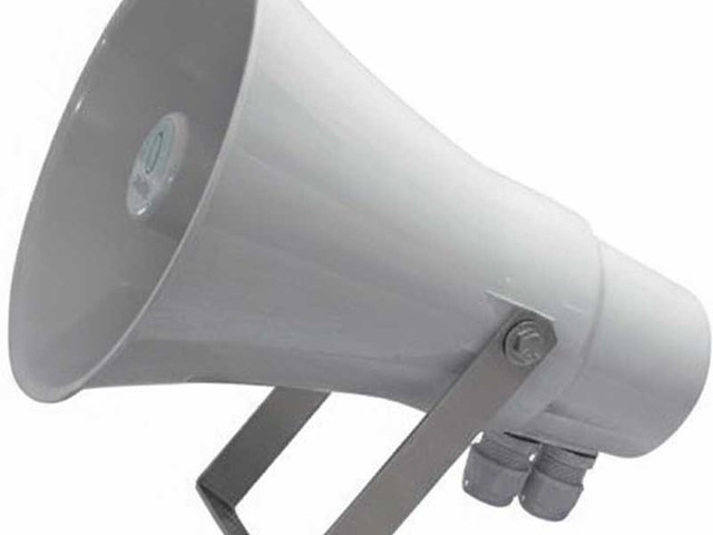 Jagro 100v waterproof horn speaker dk15-pp white - afbeelding 1 van  5