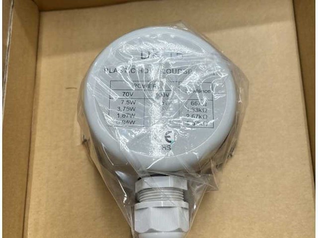 Jagro 100v waterproof horn speaker dk15-pp white - afbeelding 3 van  5