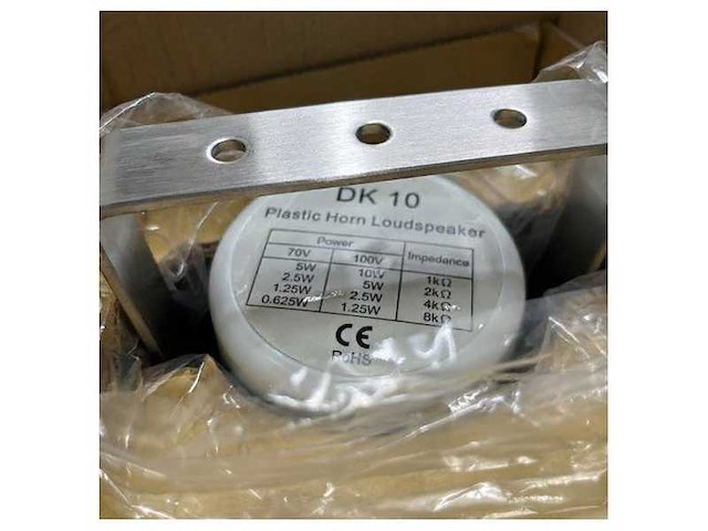 Jagro horn speaker 100v white dk10-pp - afbeelding 5 van  7