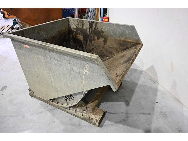 Jako gegalvaniseerde zelfkiepende afvalcontainer - afbeelding 6 van  6