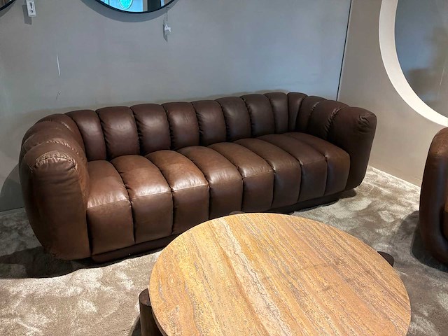 Jakob leren sofa - afbeelding 1 van  12