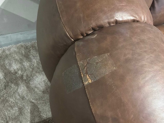 Jakob leren sofa - afbeelding 2 van  12