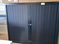 Jaloezie kast mat zwart - afbeelding 1 van  2