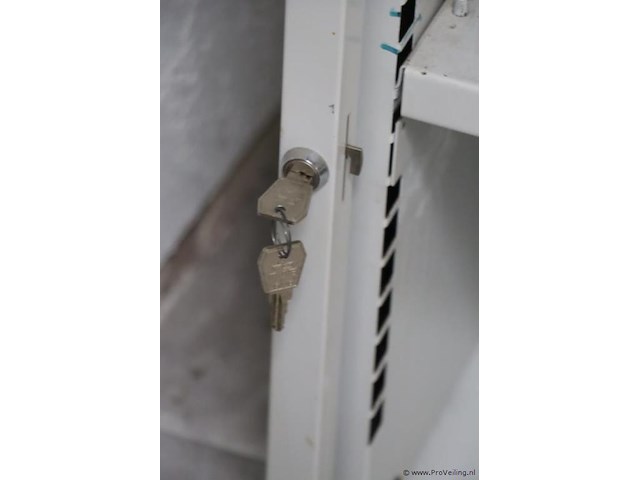 Jalouziedeurkast incl. sleutels - 125x50x77cm - afbeelding 2 van  4