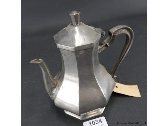 James dixon & sons in sheffield, engeland antieke (19de eeuw)tinnen theepot - afbeelding 2 van  5