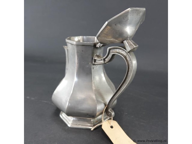 James dixon & sons in sheffield, engeland antieke (19de eeuw)tinnen theepot - afbeelding 3 van  5