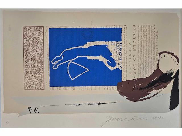 Jan van riet - zeefdruk - 60 x 84 - afbeelding 2 van  2