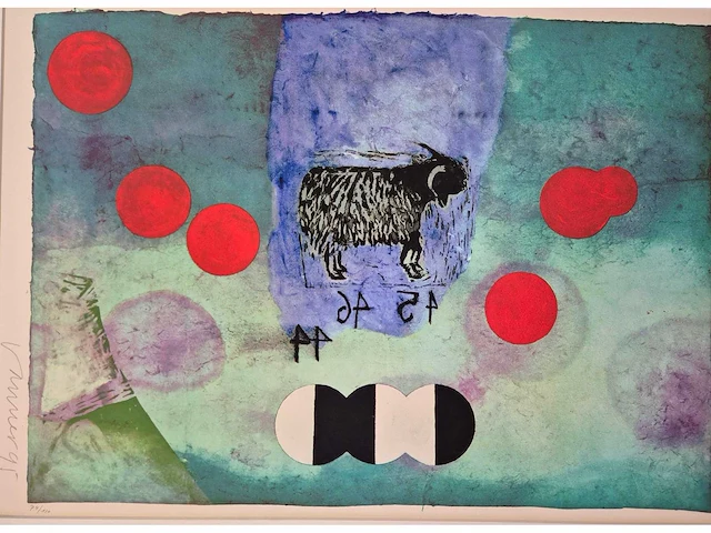 Jan van riet - zeefdruk - 70 x 100 - afbeelding 2 van  3
