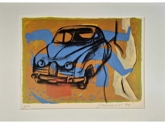 Jan van riet - zeefdruk - 70 x 90 - afbeelding 1 van  2