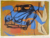 Jan van riet - zeefdruk - 70 x 90 - afbeelding 2 van  2