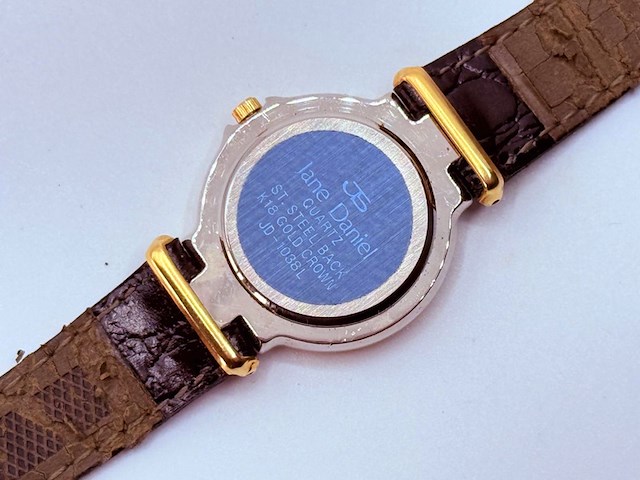 Jane daniel dresswatch met 18kt gouden kroon - afbeelding 5 van  7