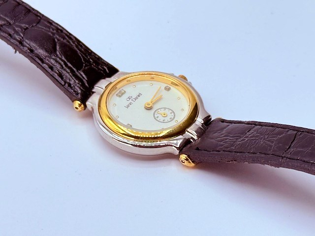 Jane daniel dresswatch met 18kt gouden kroon - afbeelding 4 van  8